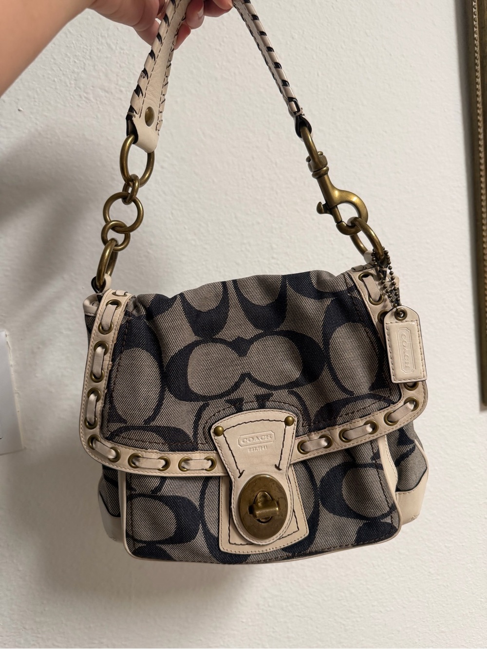 Rare Vintage Coach Legacy Slim Ali in Denim
